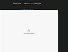 Tablet Screenshot of czinczki.hu